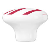 クリスマスキャンディーケインストライプ セラミックノブ (側面)