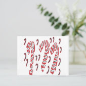 クリスマスキャンディーケインデザイン シーズンポストカード (スタンド正面)