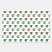 クリスマスキャンディーケインハートココアホリデーおもしろい ラッピングペーパーシート (正面2)