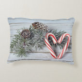 クリスマスキャンディーケインハート アクセントクッション (裏面)