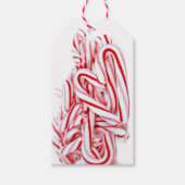クリスマスキャンディーケインハート ギフトタグ (正面)