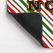 クリスマスキャンディーケイン斜ストライプ斜めクリスマスノードウッドF マウスパッド (コーナー)