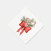 クリスマスキャンディーケーンウィンターカクテルナプキン スタンダードカクテルナプキン (角)