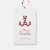 クリスマスキャンディーケーンギフトラベル ギフトタグ (正面)