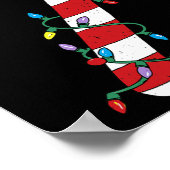 クリスマスキャンディーケーンサンタクリスマスキッズトイドラーユース ポスター (角)