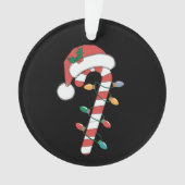 クリスマスキャンディーケーンサンタクリスマス オーナメント (正面)