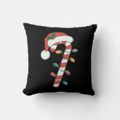 クリスマスキャンディーケーンサンタクリスマス クッション (正面)