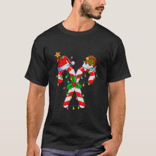 クリスマスキャンディーケーンサンタファミリークリスマスキッズB Tシャツ