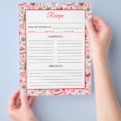 クリスマスキャンディーケーンスイーツレシピページ チラシ (手)