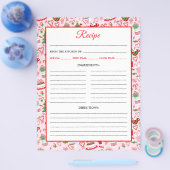 クリスマスキャンディーケーンスイーツレシピページ チラシ (シングル)