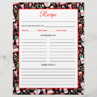 クリスマスキャンディーケーンスイーツレシピページ チラシ