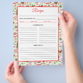 クリスマスキャンディーケーンスイーツレシピページ チラシ (手)