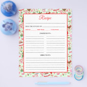 クリスマスキャンディーケーンスイーツレシピページ チラシ (シングル)