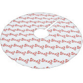 クリスマスキャンディーケーンドッグボーン ブラッシュドポリエステルツリースカート (アングル)