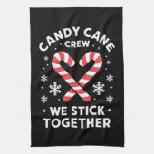 クリスマスキャンディーケーンハート私たちは一緒に貼る キッチンタオル (縦)