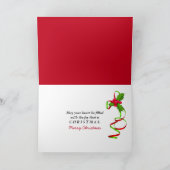 クリスマスキャンディーケーンハート シーズンカード (内部)