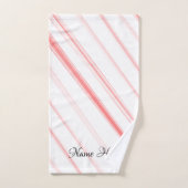 クリスマスキャンディーケーンバスルーム用タオルセット バスタオルセット (ハンドタオル)