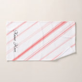 クリスマスキャンディーケーンバスルーム用タオルセット バスタオルセット (ハンドタオル)