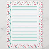 クリスマスキャンディーケーンパターンレシピ紙 (裏面)