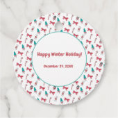 クリスマスキャンディーケーンパターン フェイバータグ (裏面)