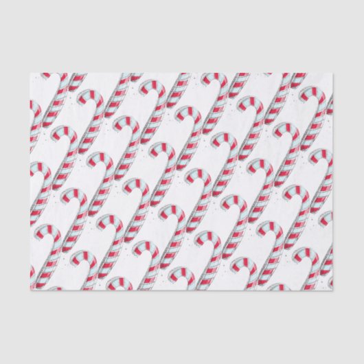 クリスマスキャンディーケーンパターン 薄葉紙 (正面)
