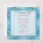 クリスマスキャンディーケーンパーティー 招待状 (正面)