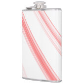 クリスマスキャンディーケーンホリデービニールフラッ包まれたク フラスク (左)