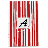 クリスマスキャンディーケーンモノグラム ミディアムペーパーバッグ (正面)