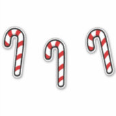 クリスマスキャンディーケーン シール (正面)