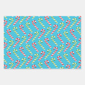 クリスマスキャンディーケーン ラッピングペーパーシート (正面2)