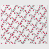 クリスマスキャンディーケーン ラッピングペーパー (フラット)