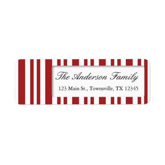 クリスマスキャンディーケーン ラベル (正面)