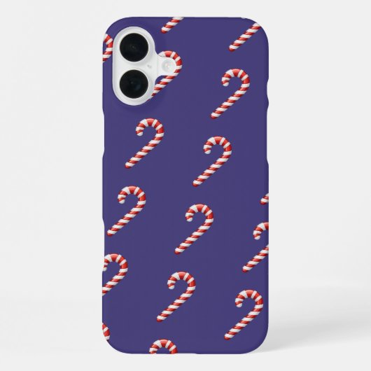 クリスマスキャンディーケーン iPhoneケース (裏面)