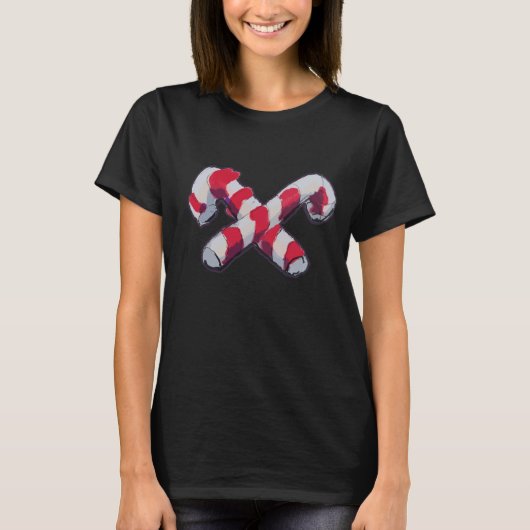 クリスマスキャンディーケーン Tシャツ (正面)