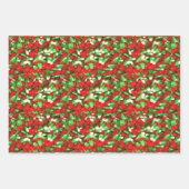 クリスマスキャンディーコーン ラッピングペーパーシート (正面)