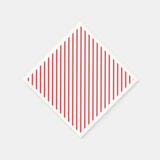 クリスマスキャンディーストライプケーンのパターン スタンダードカクテルナプキン (角)