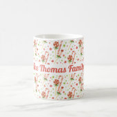 クリスマスキャンディーズパーソナライズされたパターンコーヒーマグ コーヒーマグカップ (中央)