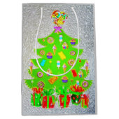 クリスマスキャンディーツリー ミディアムペーパーバッグ (正面)