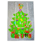 クリスマスキャンディーツリー ミディアムペーパーバッグ (裏面)