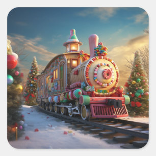 クリスマスキャンディ列車 スクエアシール