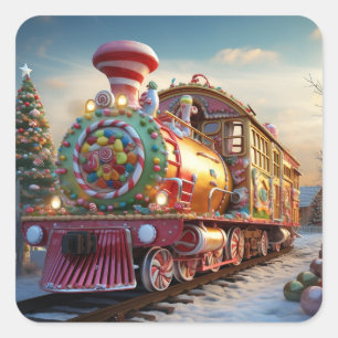 クリスマスキャンディ列車 スクエアシール