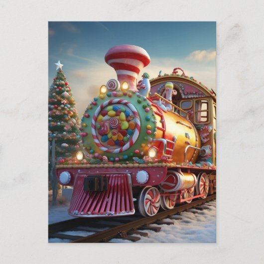 クリスマスキャンディ列車 ポストカード (正面)