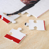 クリスマスキャンディ振りかける4フォトコラージュ ジグソーパズル (側面)