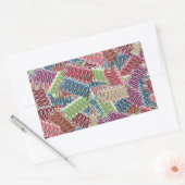 クリスマスキャンディ長方形シール 長方形シール (封筒)