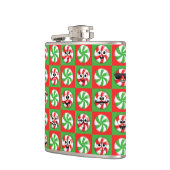 クリスマスキャンディ顔 フラスク (左)