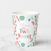 クリスマスキャンディ2甘い2番目の誕生日 紙コップ (正面)