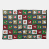 クリスマスキャンディ キッチンタオル (横)