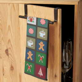 クリスマスキャンディ キッチンタオル