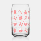 クリスマスキャンディ、コーヒーカップ、ジンジャーパン ガラス缶 (裏面)