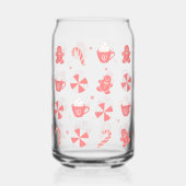 クリスマスキャンディ、コーヒーカップ、ジンジャーパン ガラス缶 (左)